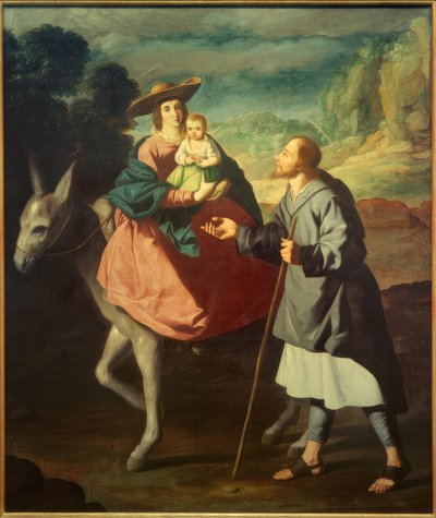 エジプトへのフライト 作： Francisco de Zurbaran